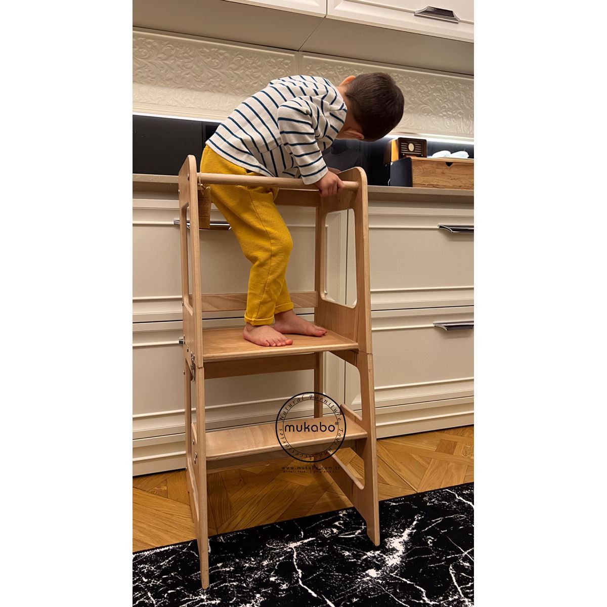 Double the Fun and Learning with the Mukabo Kitchen Helper Tower and Activity Table!