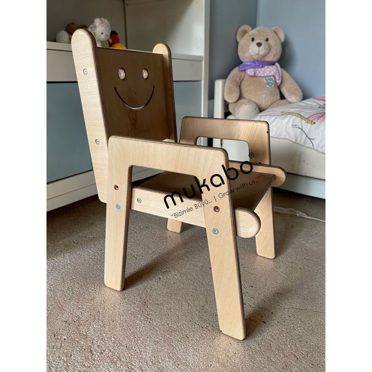 Mukabo Smart Ahşap Çocuk Sandalye