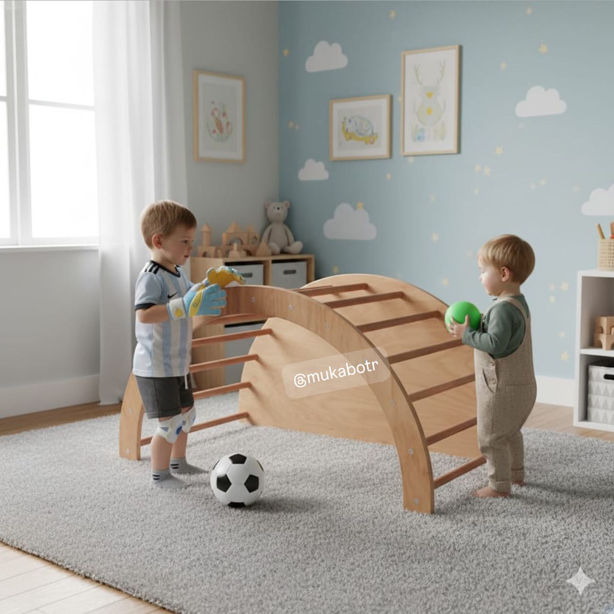 Mukabo Latto Sandalyeli Pikler Halkası Seti