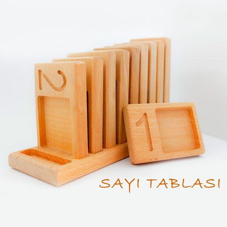 Mukabo NumberBox Ahşap Sayı Tablaları
