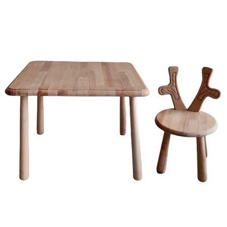 Mukabo Giraffe Ahşap Çocuk Sandalye Masa Takımı