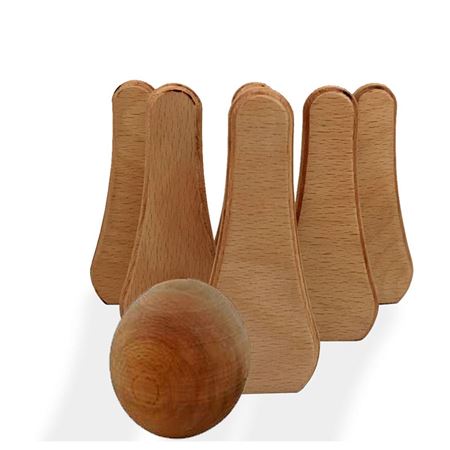 Mukabo Shot Ahşap Çocuk Bowling Set 6 lı Set