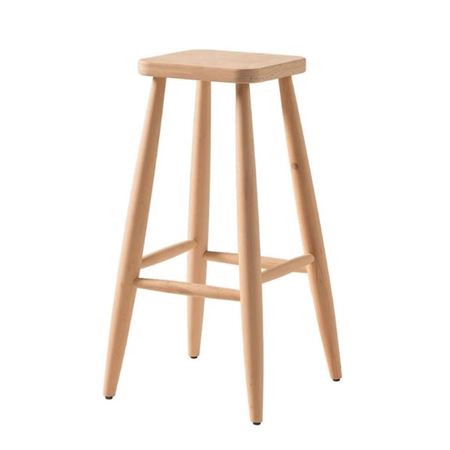 Mukabo Nivo Ahşap Yüksek Tabure Kare