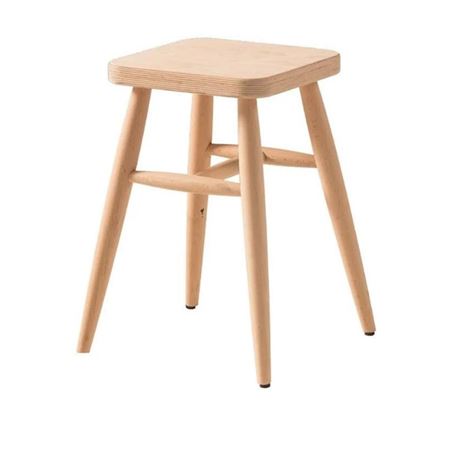 Mukabo Nivo Ahşap Tabure Kare